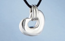 Nambe Heart Pendant in Sterling Silver